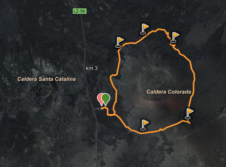 Caldera colorada wikiloc - track