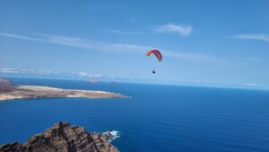 Paragliding in El Mirador del Río, Lanzarote