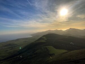 Paragliding in La Asomada, Lanzarote